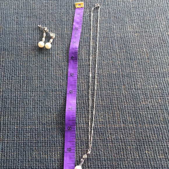 Cultured Pearl & Rhinestone Set - Picture 5 of 5